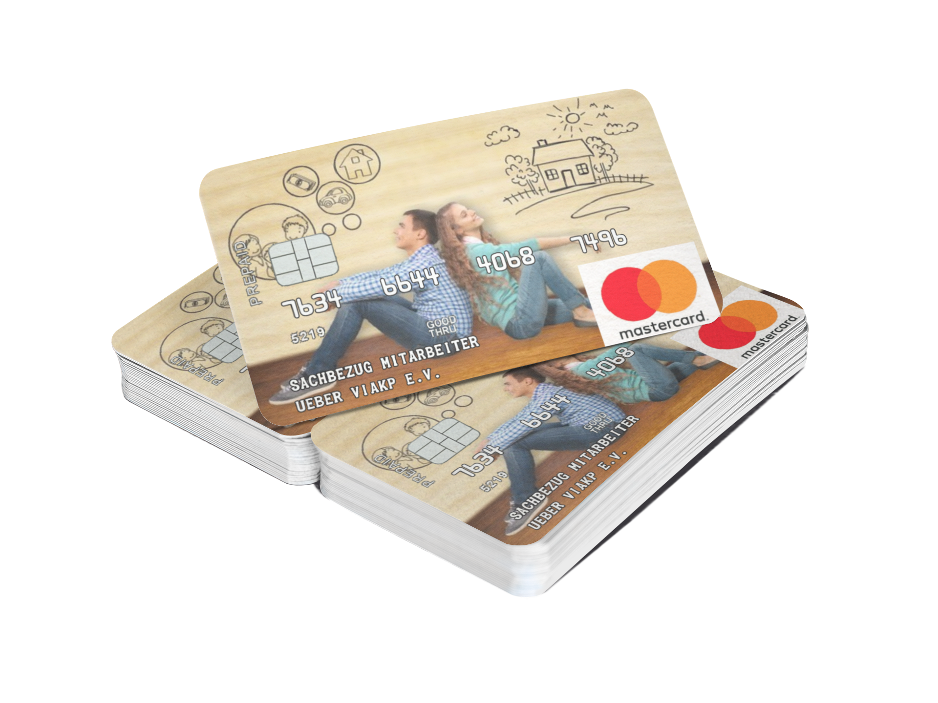Die prepaid Debitkarte von Mastercrad